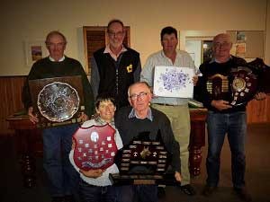 Working Kelpie Council Trophy winners at the 2015 National Kelpie Field Trial Championships held at “Connorville”, Cressy, Tasmania. Back row L to R: Peter Darmody (NSW), Gordon Curtis (WA), Kevin Howell (NSW), Gary white (NSW). Front row L to R: Karen Buller (WA), Rex Hocking (SA) – absent Sarah Mortimer (QLD) 